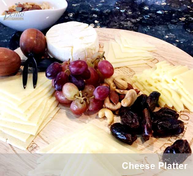 cheese platter in Venus Garden