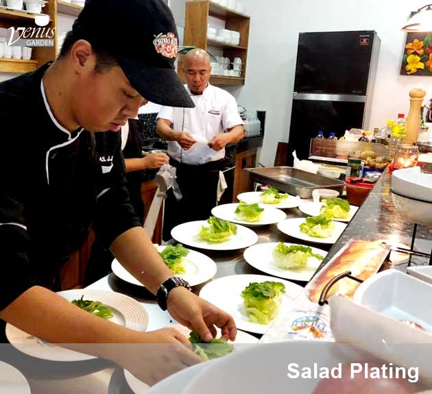 salad plating in Venus Garden