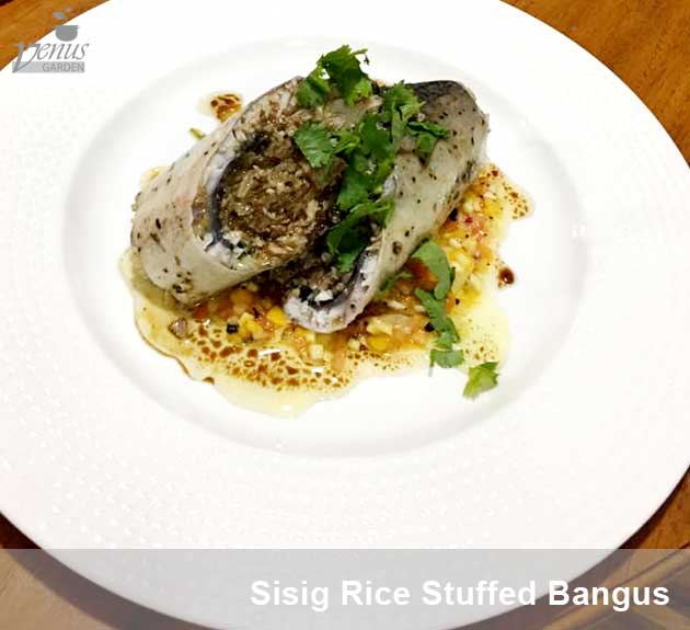 sisig rice stuffed bangus in Venus Garden